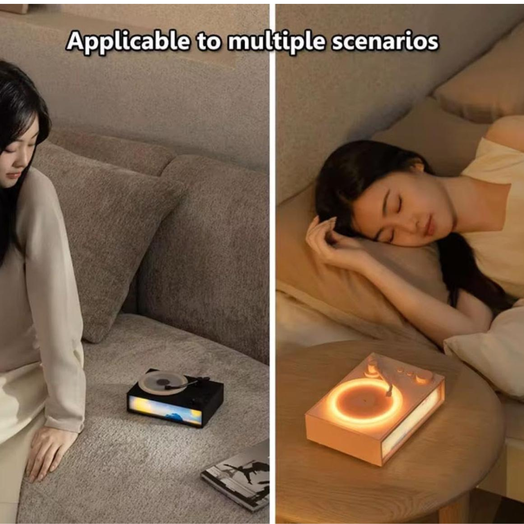 Altavoz Bluetooth vintage 3 en 1: música, luz y aromaterapia